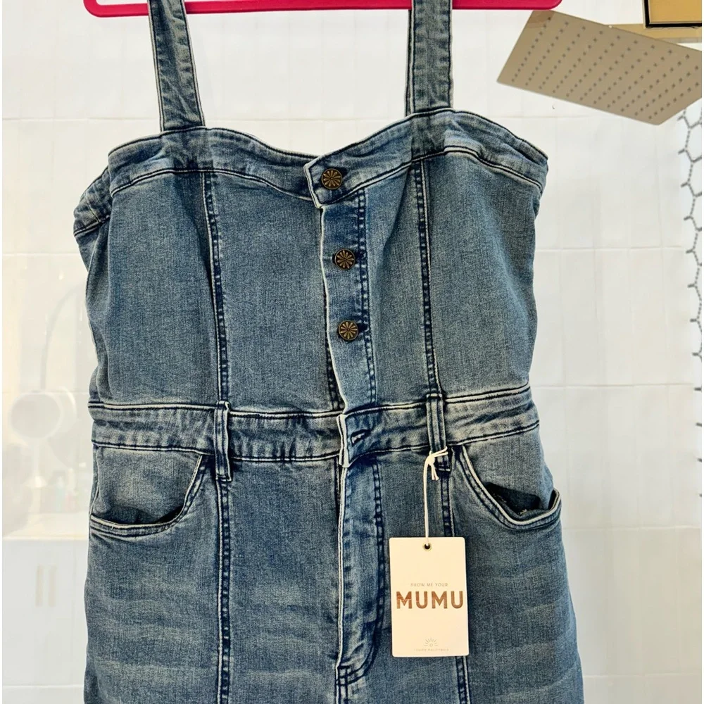 Show Me Your Mumu Denim Jumpsuit - Picture 4 of 5